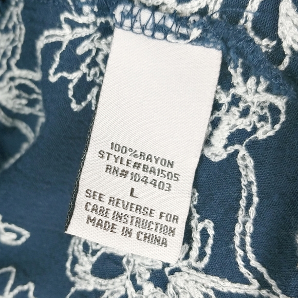 Blu Pepper Open Front Short Sleeve Cardigan Large - Picture 4 of 7